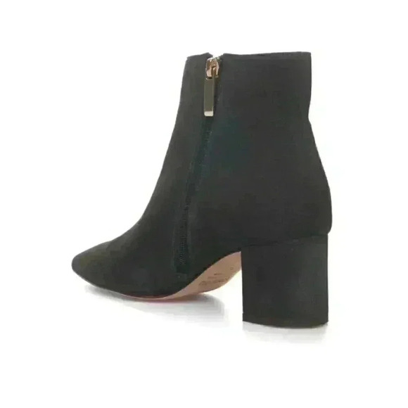 NEW L'Agence Jeanne Block Heel Charcoal Black Bootie Size 37/7 - Picture 2 of 12